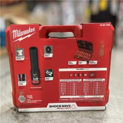 NEW!- Milwaukee SHOCKWAVE 3/8 in. Drive SAE and Metric 6 Point Impact Socket Set (43-Piece)
