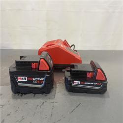 AS-IS- Milwaukee M18 18-Volt Lithium-Ion Starter Kit with One 5.0 Ah and One 2.0 Ah Battery and Charger