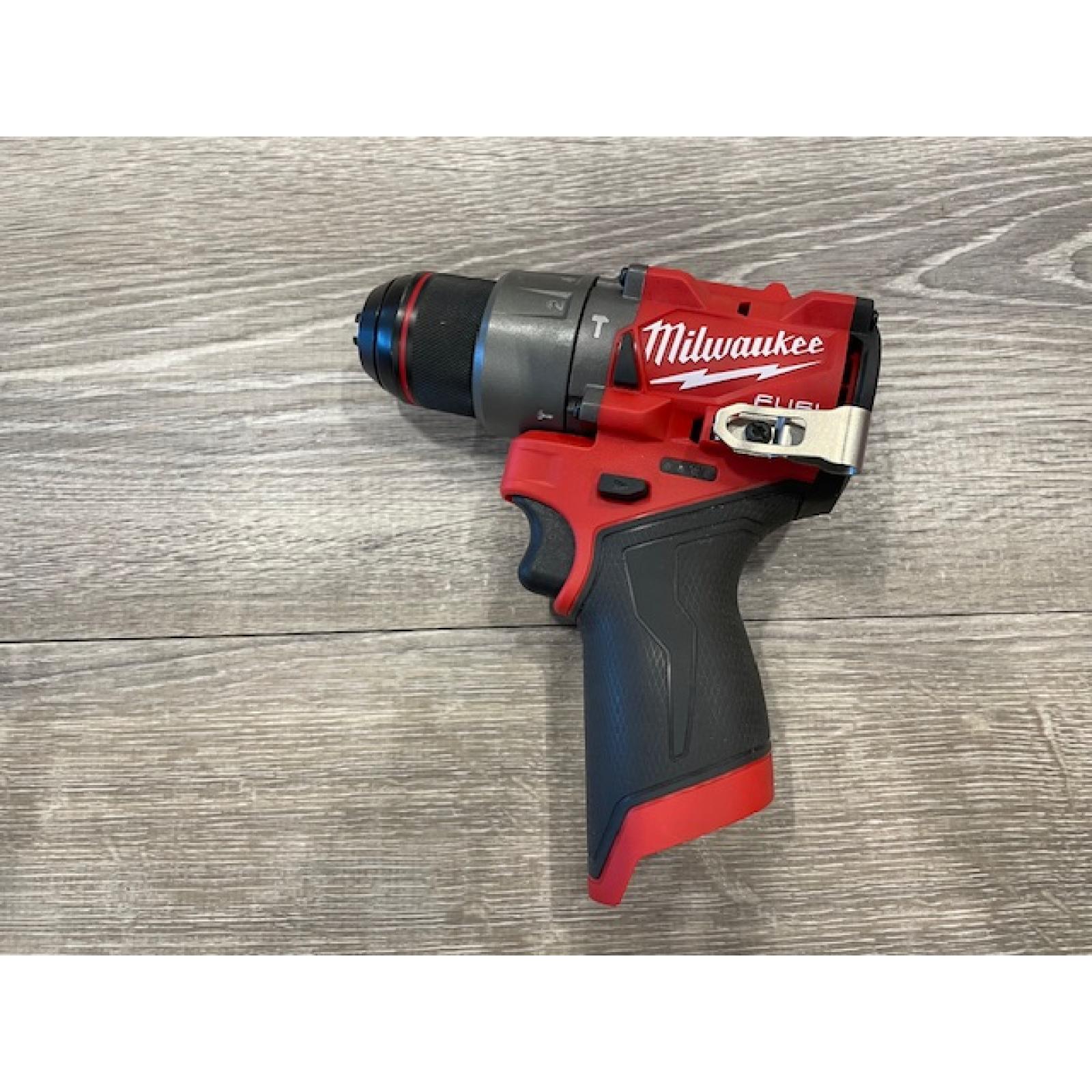 AS-IS Milwaukee FUEL 12V Lithium-Ion Brushless Cordless 1/2 in. Hammer Drill (Tool-Only)