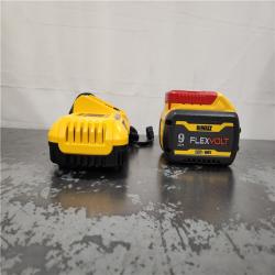 AS-IS- FLEXVOLT 20V/60V MAX Lithium-Ion 9. 0 Ah Battery Pack and Charger Starter Kit