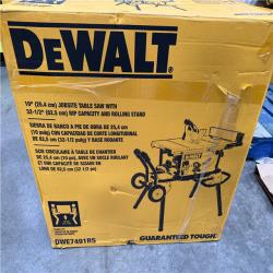 California AS-IS DeWalt 10” Jobsite Table Saw & Rolling Stand
