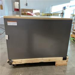 DALLAS LOCATION - Husky Heavy Duty 61 in. W x 23 in. D 15-Drawer Matte Gray Mobile Workbench Cabinet with Solid Wood Top