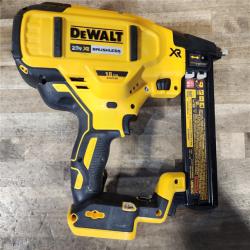 HOUSTON LOCATION - AS-IS DeWALT DCN681D1 20V MAX 18ga Cordless Brushless Narrow Crown Stapler Kit w/ BATTERY & CHARGER