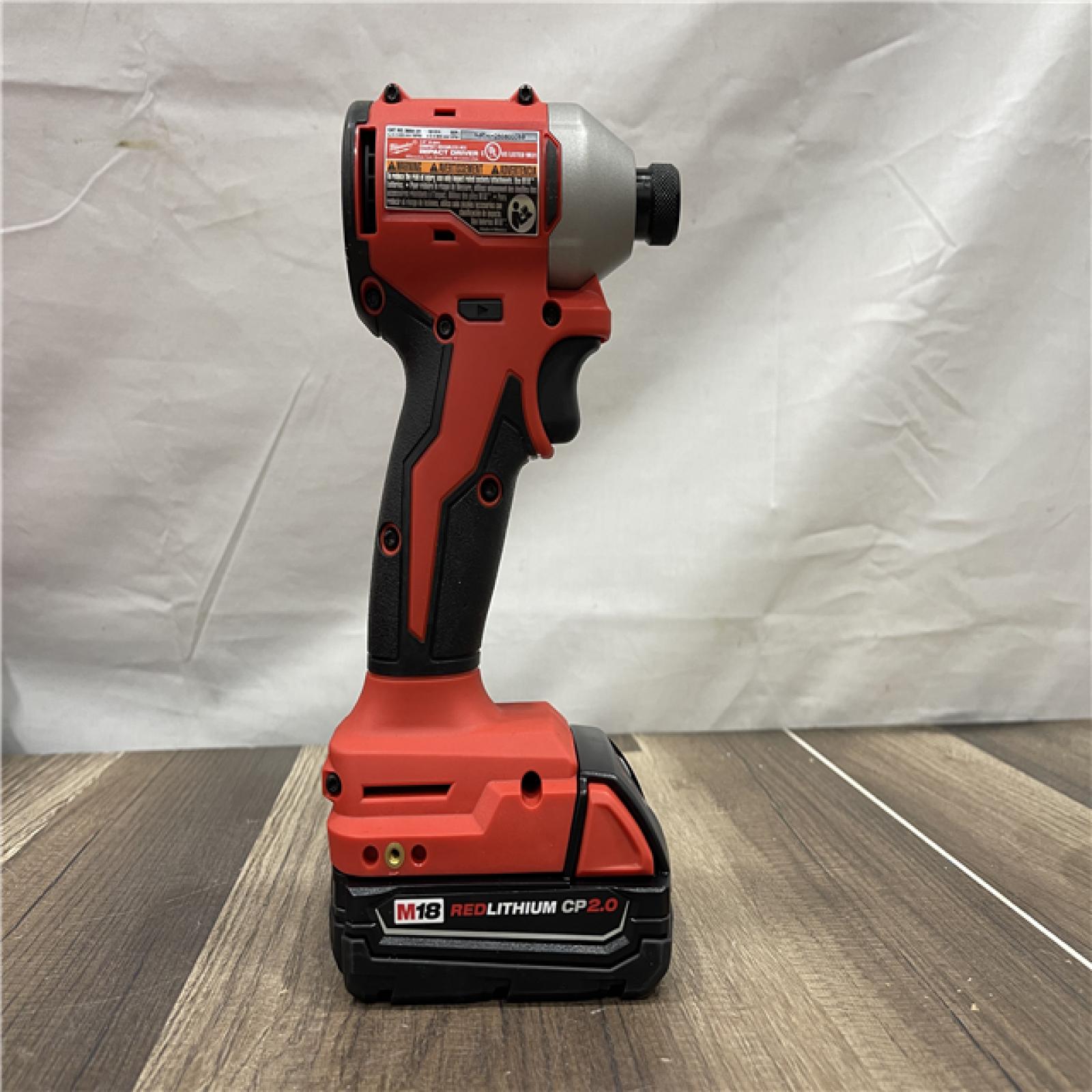 AS-IS Milwaukee 18V Lithium-Ion Brushless Cordless 1/4 in. Impact Driver Kit