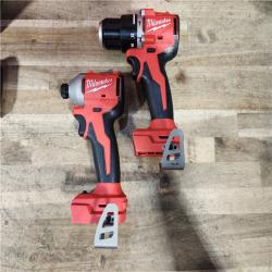HOUSTON LOCATION - AS-IS M18 18-Volt Lithium-Ion Brushless Cordless Compact Hammer Drill/Impact Combo Kit (2-Tool) with (2) Batteries  Bag