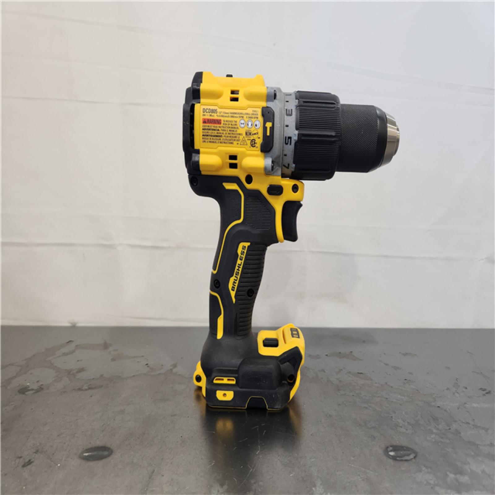 AS-IS- DEWALT 20V Compact Cordless 1/2 in. Hammer Drill (Tool-Only)