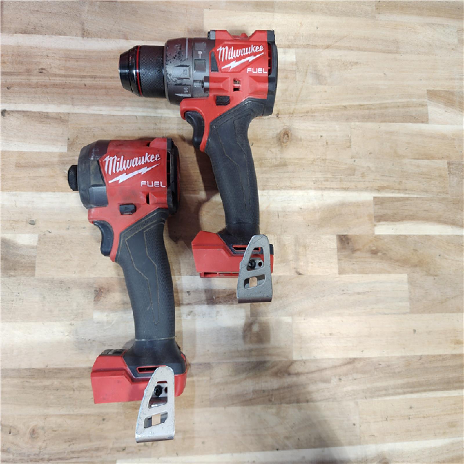 HOUSTON LOCATION - AS-IS Milwaukee FUEL 18V Lithium-Ion Brushless Cordless Hammer Drill and Impact Driver Combo Kit