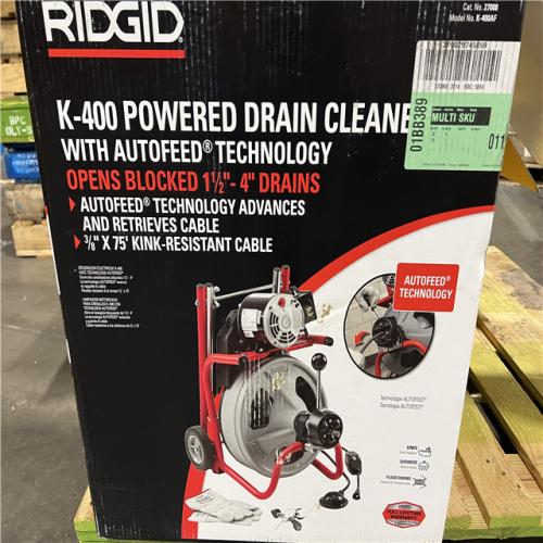 Dallas Location - As-Is RIDGID K-400 Drain Cleaning Snake Auger