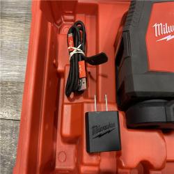 AS-IS Milwaukee 100 ft. REDLITHIUM Lithium-Ion USB Green Rechargeable Cross Line Laser Level with Charger
