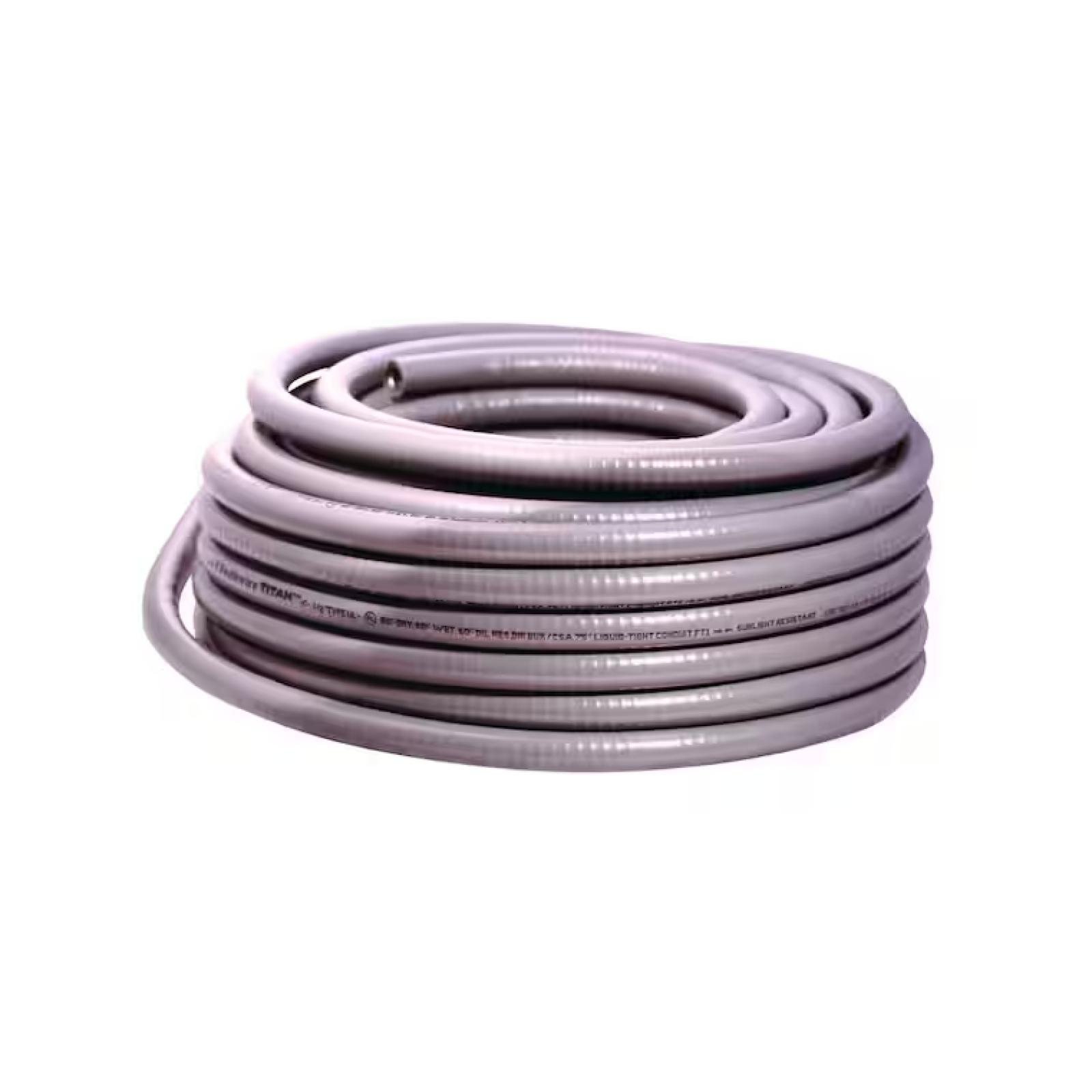 DALLAS LOCATION - Southwire 3/4 in. x 100 ft. Liquidtight Flexible Metallic Titan Steel Conduit PALLET -(4 UNITS)
