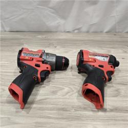 AS-IS Milwaukee 3497-22 12V Brushless Hammer Drill and Impact Driver Combo Kit