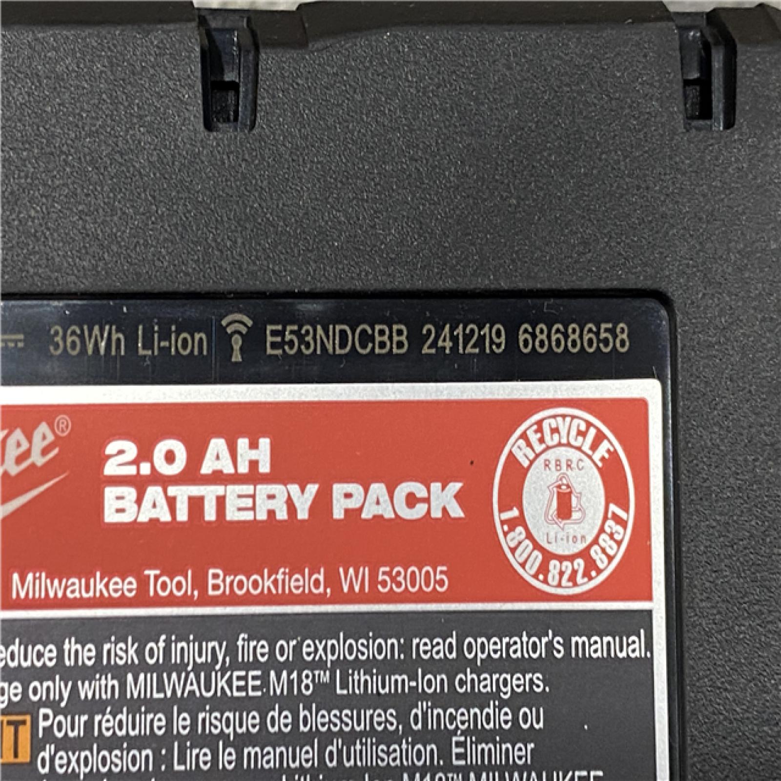 AS-IS Milwaukee 18V Lithium-Ion Brushless Cordless 1/2 in. Compact Drill/Driver Kit