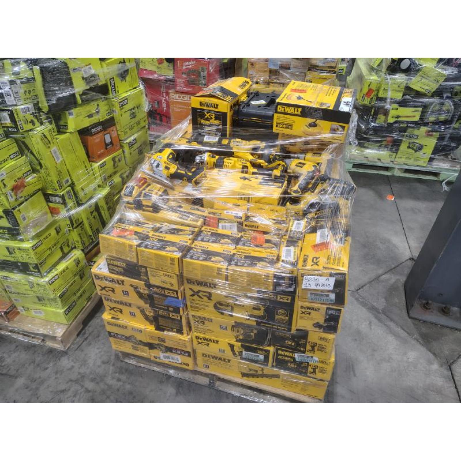 Pittston Location As-Is Power Tools Partial Truckload (13 Pallets) 8270-A
