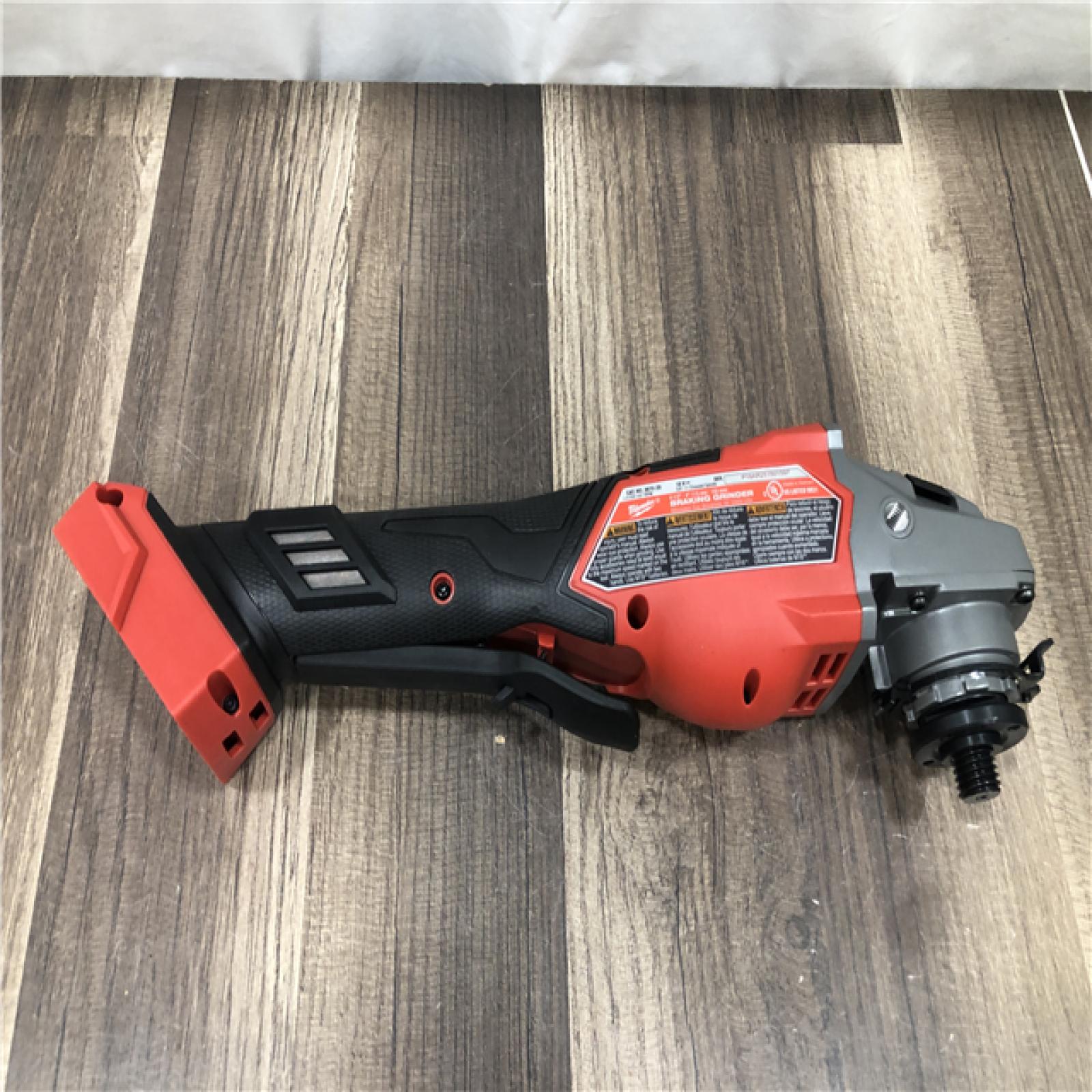 AS-IS Milwaukee FUEL 18-Volt Lithium-Ion Brushless Cordless 4-1/2 in./6 in. Braking Grinder with Paddle Switch (Tool-Only)