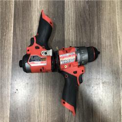 AS-IS Milwaukee FUEL 12-Volt Lithium-Ion Brushless Cordless Hammer Drill and Impact Driver Combo Kit