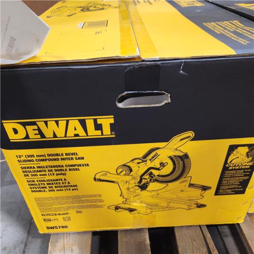 AS-IS  DEWALT 12 Double Bevel Sliding Compound Miter Saw