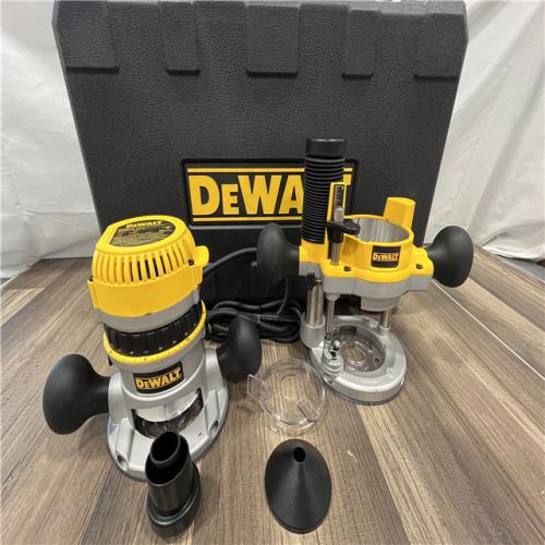 AS-IS DEWALT 1-3/4 HP Fixed Base / Plunge Router Combo Kit