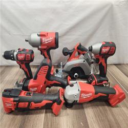 AS-IS- Milwaukee M18 18-Volt Lithium-Ion Cordless 9-Tool Combo Kit with 2-Batteries  Charger and Tool Bag