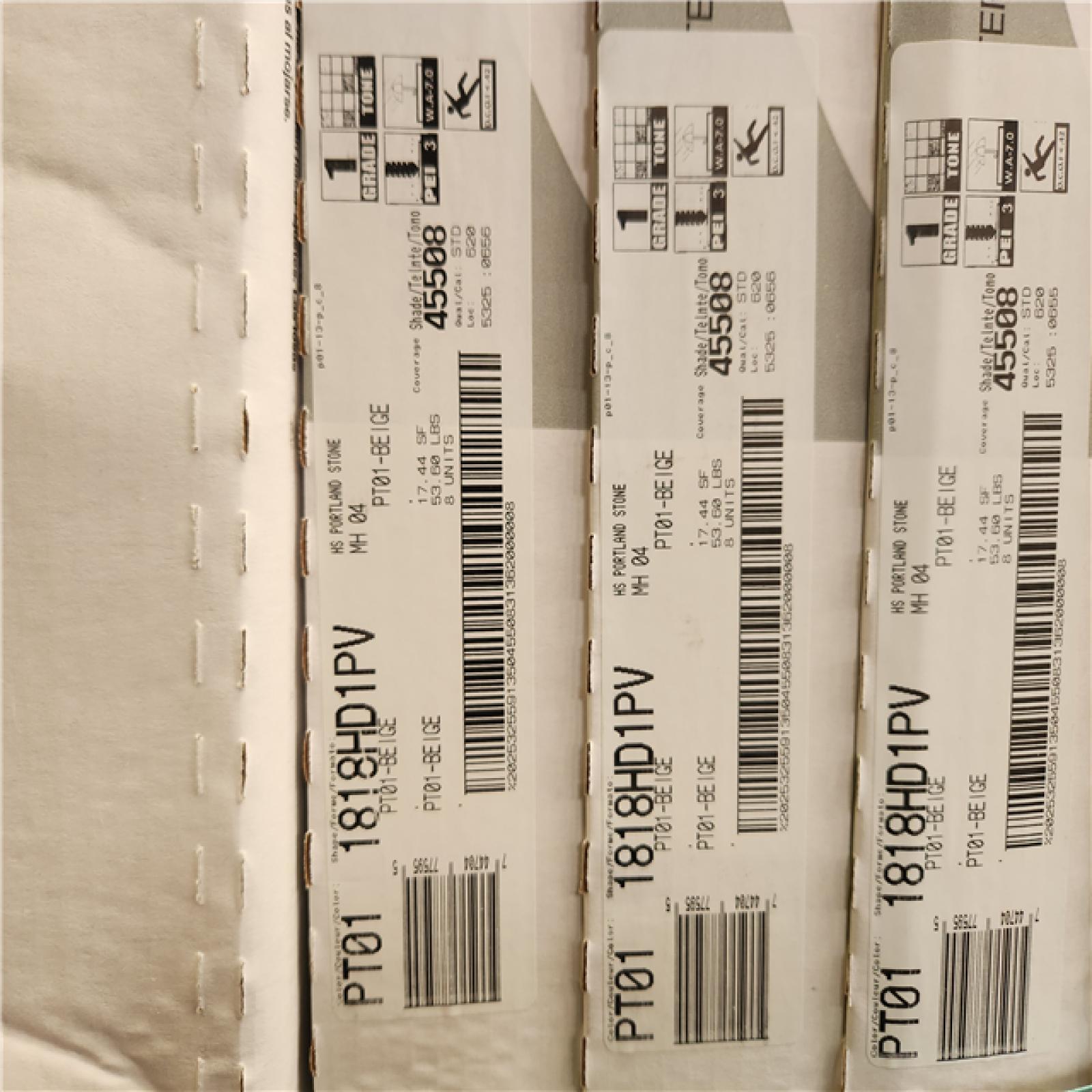 Phoenix TrafficMaster Portland Stone Beige 18 in. x 18 in. Glazed Ceramic Floor and Wall Tile (697 sq. ft./40 case)