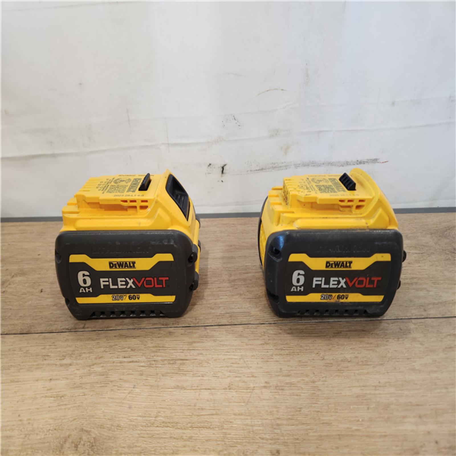AS-IS- DEWALT FLEXVOLT 20V/60V MAX Lithium-Ion 6.0Ah Battery Pack (2 Pack)