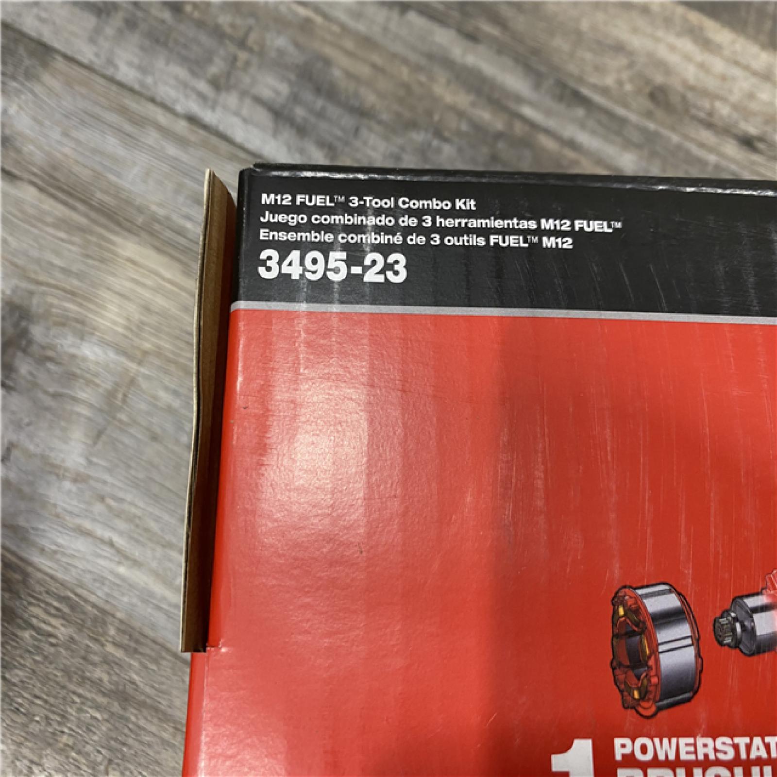 NEW - Milwaukee FUEL 12-Volt Li-Ion Brushless Cordless Hammer Drill (3-Tool) Combo Kit