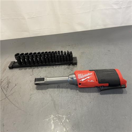 AS-IS -  Milwaukee M12 FUEL INSIDER 12V Lithium-Ion Brushless Cordless 1/4 in. - 3/8 in. Extended Reach Box Ratchet