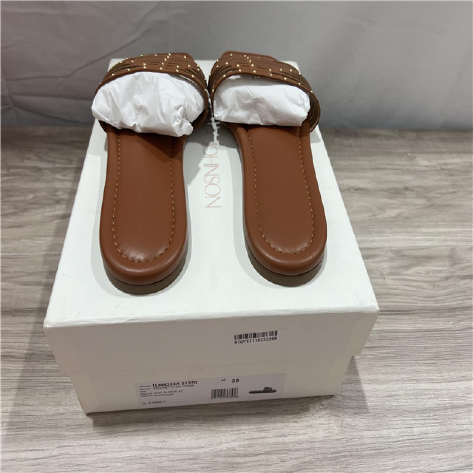 Ulla Johnson  Naomi Sandal Studded Leather Sandals - Rust Copper SZ 39