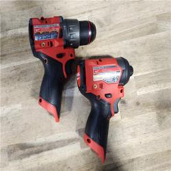 HOUSTON LOCATION - AS-IS (APPEARS LIKE NEW) Milwaukee 3497-22 12V Brushless Hammer Drill and Impact Driver Combo Kit