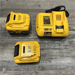 LIKE NEW - DEWALT 20V XR Lithium-Ion Starter Pack with 8.0 Ah and 4.0 Ah Battery Packs and Charger
