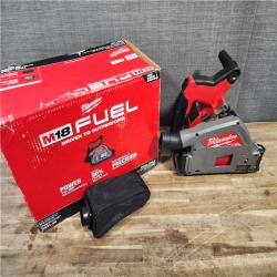 HOUSTON LOCATION - AS-IS Milwaukee M18 FUEL 18V Lithium-Ion Cordless Brushless 6-1/2 in. Plunge Cut Track Saw (Tool-Only)