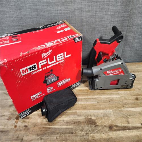 HOUSTON LOCATION - AS-IS Milwaukee M18 FUEL 18V Lithium-Ion Cordless Brushless 6-1/2 in. Plunge Cut Track Saw (Tool-Only)