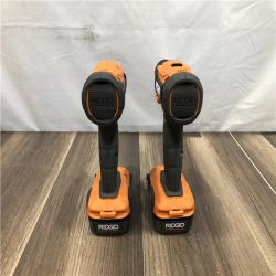 AS-IS RIDGID 18V Cordless 2-Tool Combo Kit with Drill/Driver kit