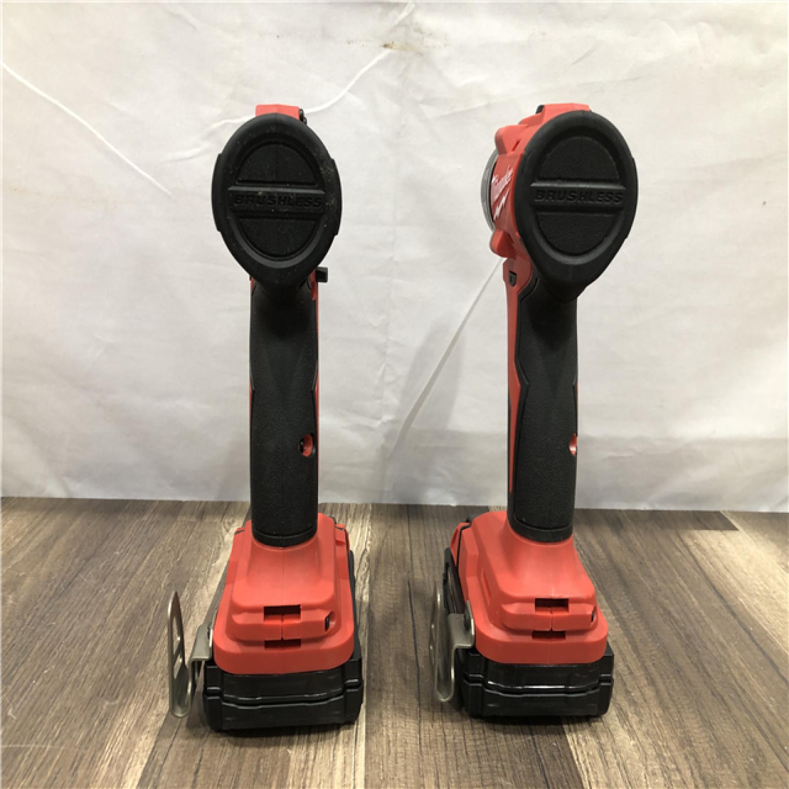 AS-IS Milwaukee 18V Lithium-Ion Brushless Cordless Compact Drill/Impact Combo Kit