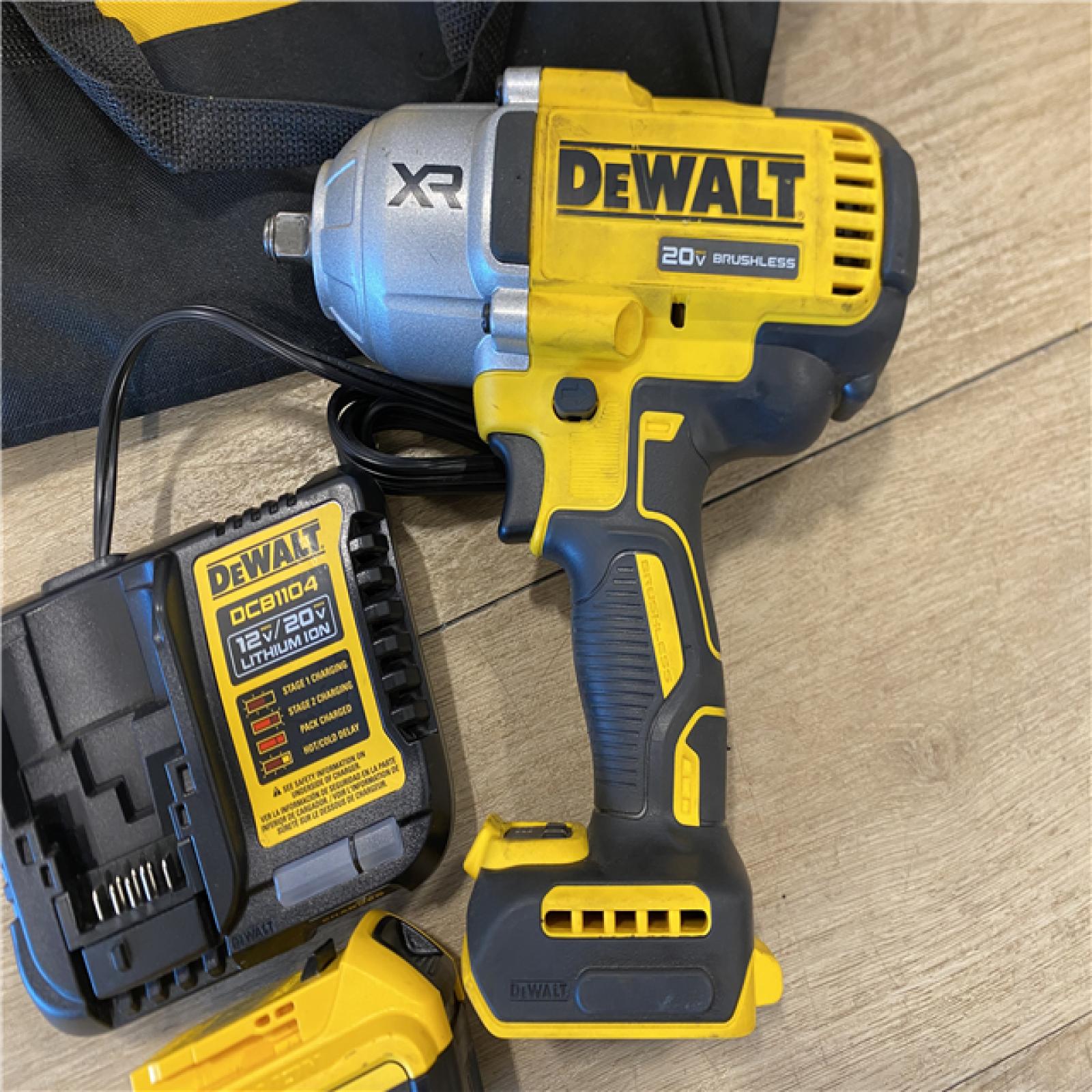 AS-IS DEWALT 20V MAX Lithium-Ion Cordless 1/2 in. Impact Wrench Kit