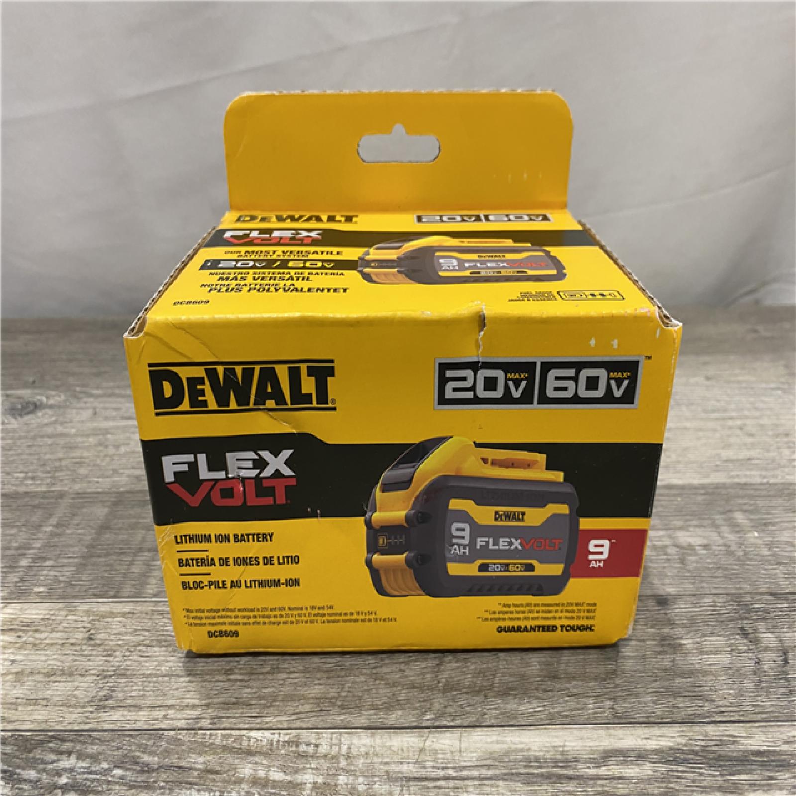 NEW - DEWALT FLEXVOLT 20V/60V MAX Lithium-Ion 9.0Ah Battery