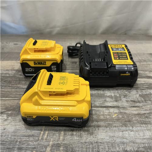 AS-IS DEWALT 20V MAX Lithium-Ion Starter Kit with 4.0 Ah and 5.0 Ah Batteries and Charger
