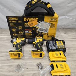 LIKE NEW! - Dewalt DCK225D2 20V MAX ATOMIC Brushless Compact Lithium-Ion 1/2 in. Cordless Drill Driver and 1/4 in. Impact Driver Combo Kit with 2 Batteries 2 Ah