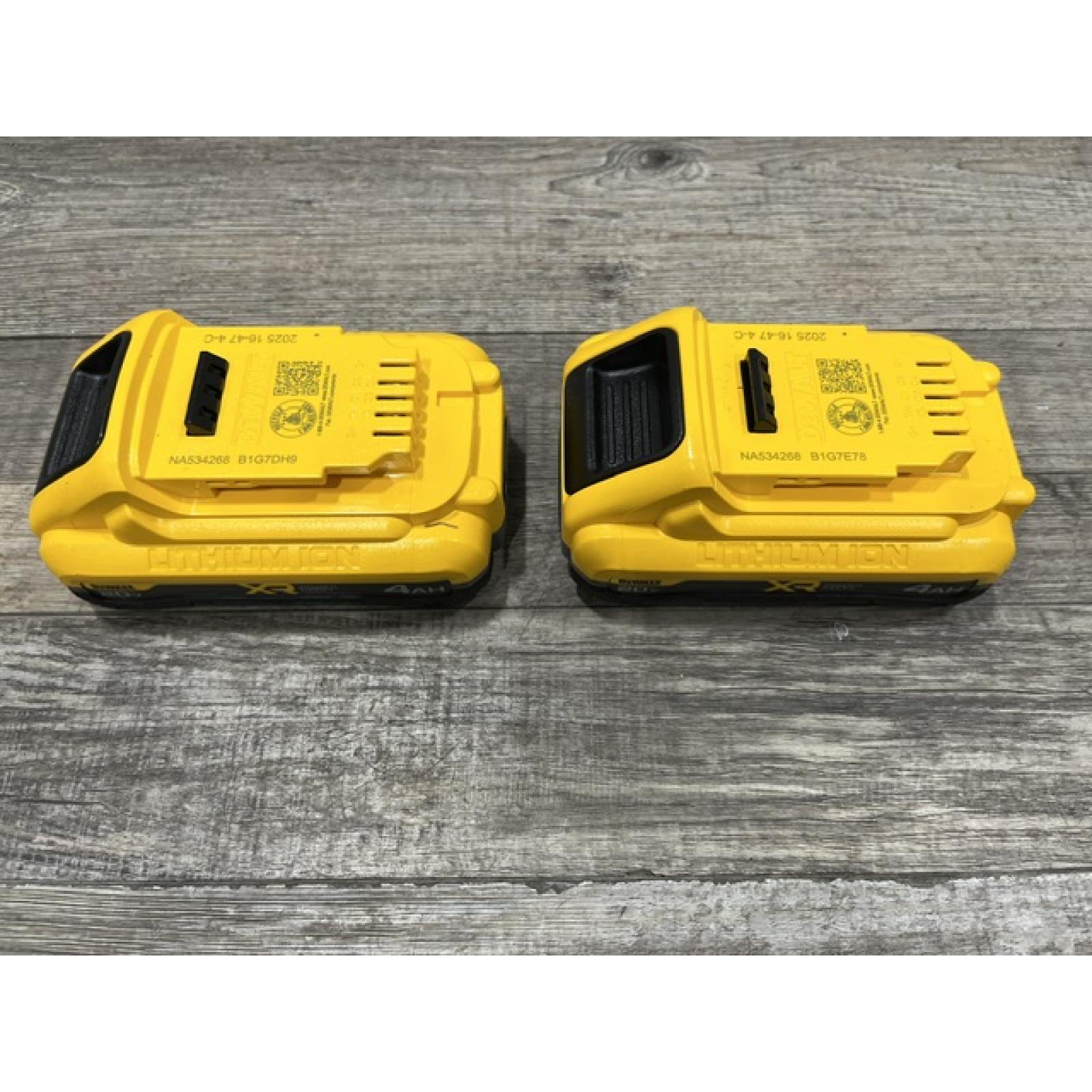 AS-IS DEWALT 20V MAX XR Lithium-Ion 4.0 Ah Battery Packs (2-Pack)