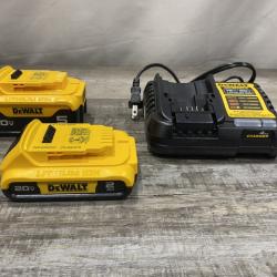 AS-IS DEWALT 20V MAX Lithium-Ion Battery Kit with 5.0Ah and 2.0Ah Battery and Charger