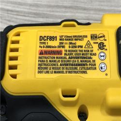 AS-IS DEWALT 20V MAX XR 1/2 Inch Impact Wrench Kit DCF891Q1