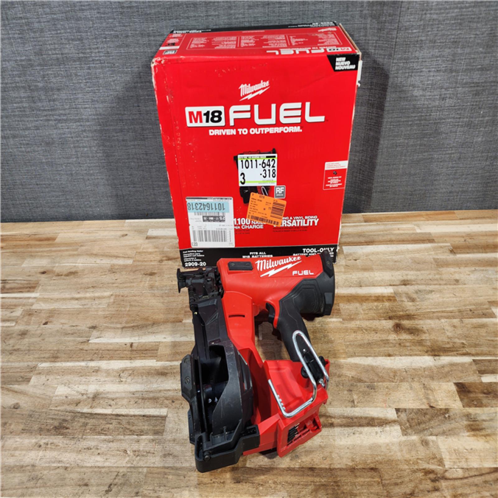HOUSTON LOCATION - AS-IS Milwaukee FUEL 18-Volt Lithium-Ion Brushless Cordless Coil Roofing Nailer (Tool Only)