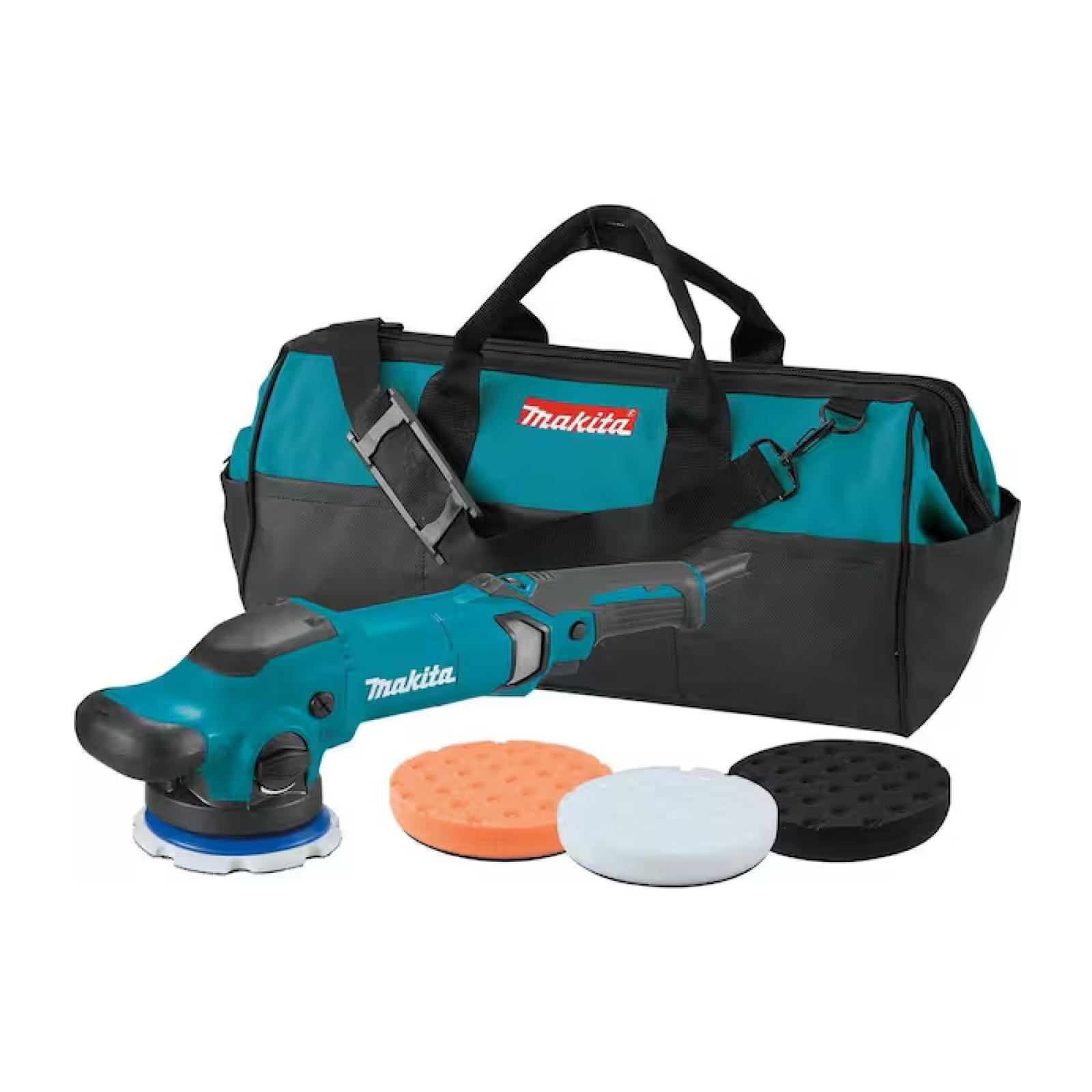 DALLAS LOCATION - Makita 5 in. Dual Action Random Orbit Polisher with Foam Pads and Bag