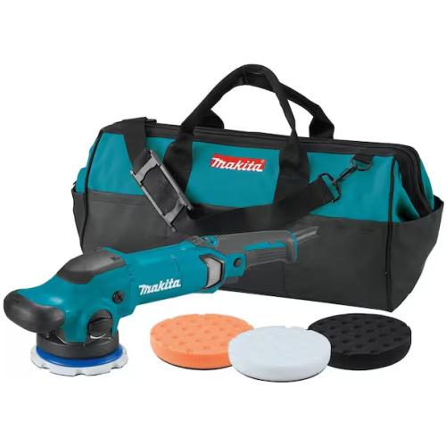 DALLAS LOCATION - Makita 5 in. Dual Action Random Orbit Polisher with Foam Pads and Bag