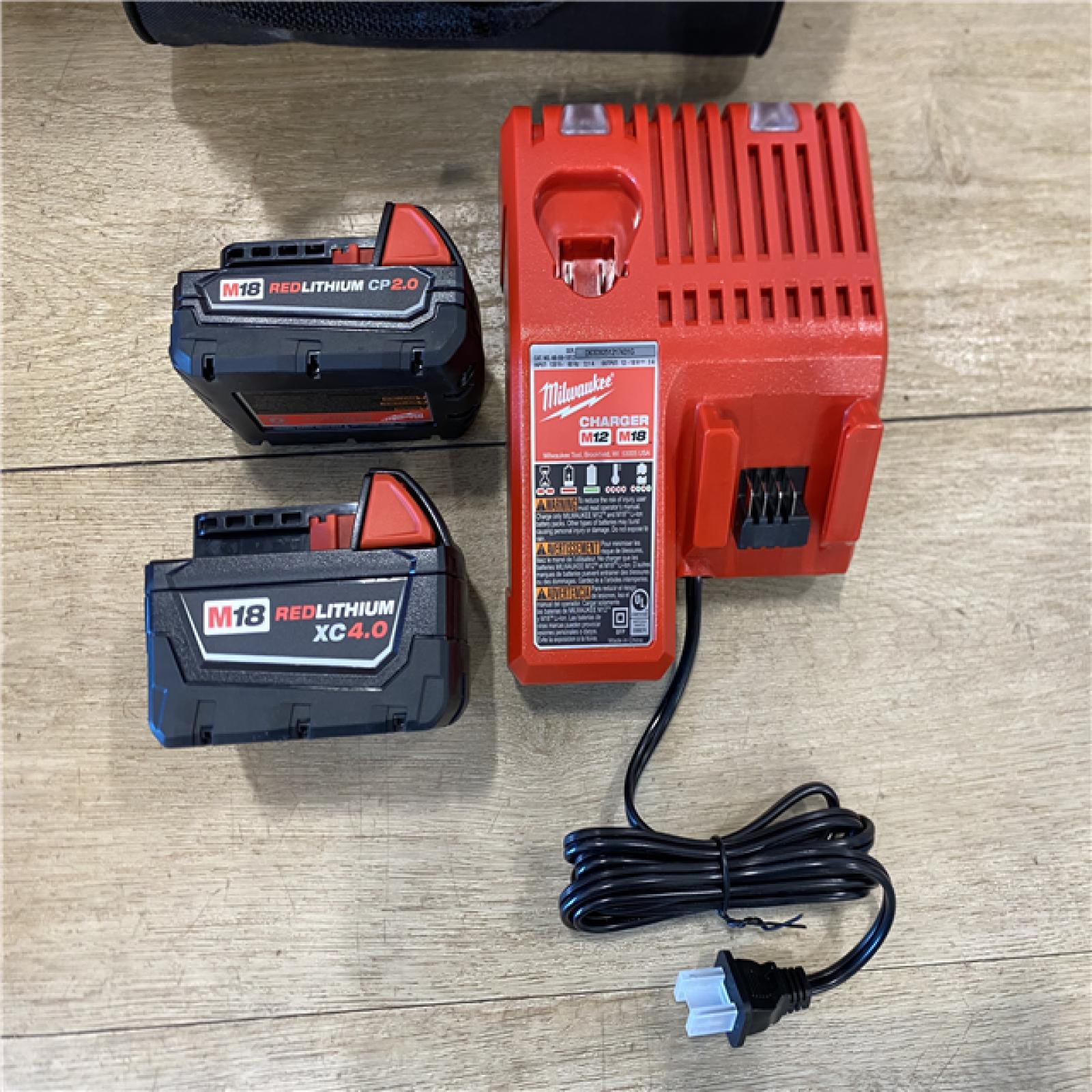 AS-IS Milwaukee 18-Volt Lithium-Ion Brushless Cordless Compact Hammer Drill/Impact Combo Kit