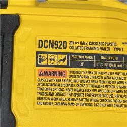 AS-IS DEWALT 20-Volt 21° Cordless Framing Nailer (Tool-Only)