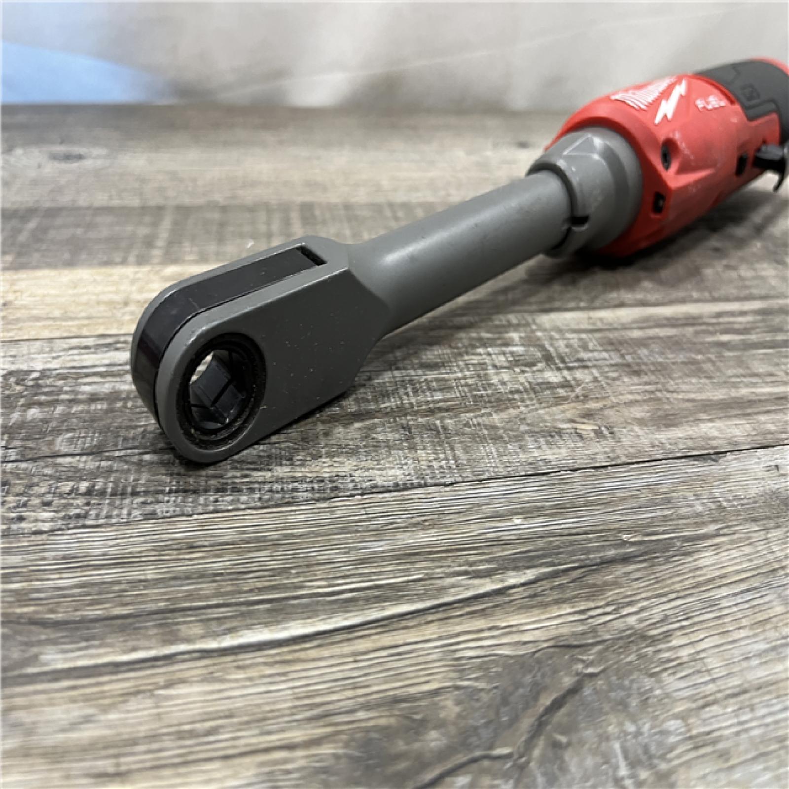 AS-IS Milwaukee FUEL INSIDER 12V Lithium-Ion Brushless Cordless 1/4 in. - 3/8 in. Extended Reach Box Ratchet (Tool-Only)