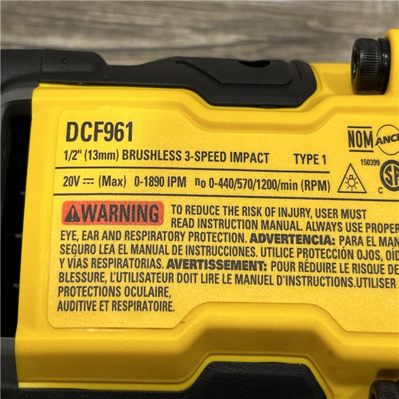 AS-IS DEWALT 20V 1/2 in. High Torque Impact Wrench (Tool Only)