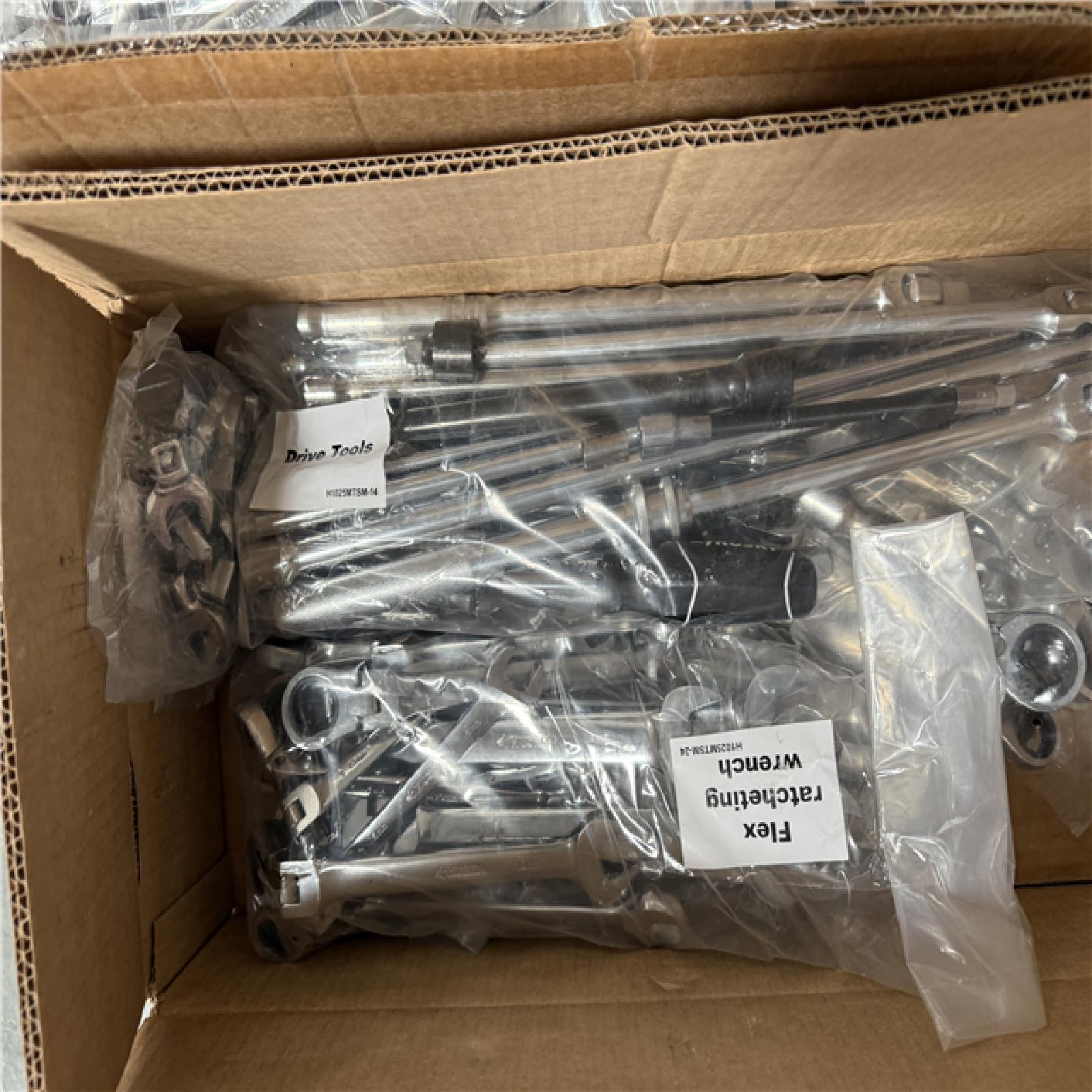 California NEW Tools, includes Drive Tools, Hex Key, Socket Rail, 1/2 D Impact Socket MM, 3/8 D Impact Socket, Screwdriver & Folding Hex Key, Sockets, Ratcheting Wrench MM, Combination Wrench, Stubby Wrench, Flax Ratcheting Wrench, Drive Tools