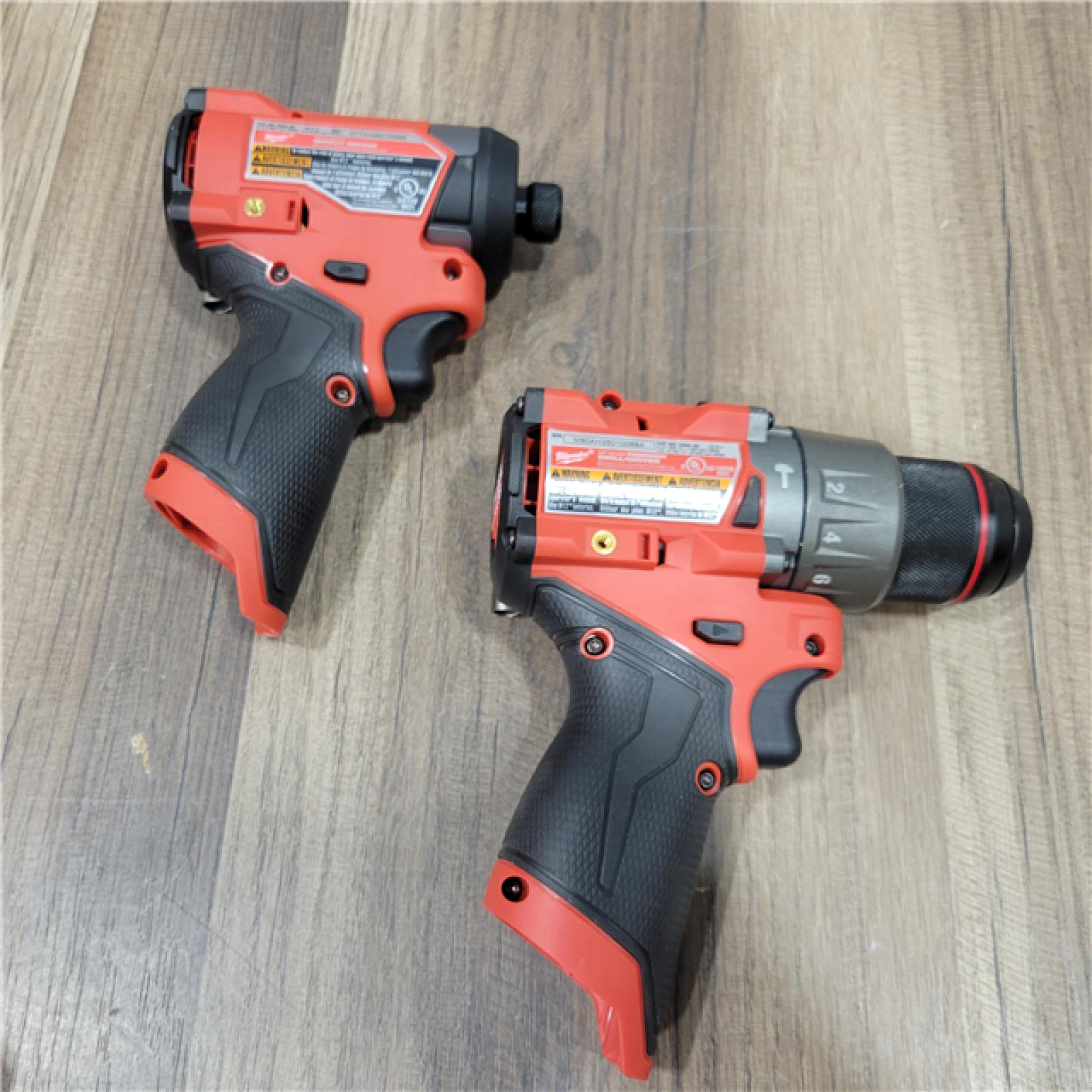 AS-IS MILWAUKEE M12 Fuel Combo Rotomartillo 1/2 Y Llave De Impacto1/4 Nueva Generacion