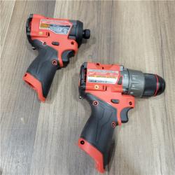 AS-IS MILWAUKEE M12 Fuel Combo Rotomartillo 1/2 Y Llave De Impacto1/4 Nueva Generacion